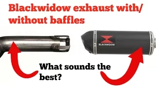 Kawasaki ER6N 2010 - Blackwidow with baffles / without baffles - what sounds the best ?