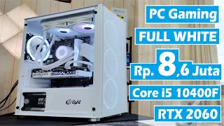 Rakit PC FULL WHITE Cuma 8 Jutaan With Core i5 10400F + RTX 2060 White