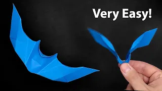 Origami Flapping Bat - How to Fold - Full Tutorial