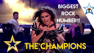Cristina Ramos Singer Nails One of the Biggest ROCK Song Ever! | Britain's Got Talent The Champions