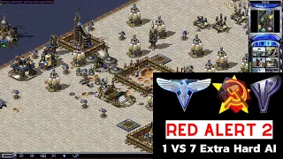 Red Alert 2 Yuri's Revenge I Memorial City I 1 America vs 7 Yuris