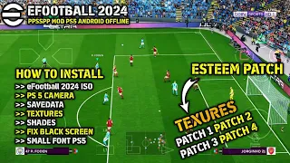 How to install Pes Ppsspp ISO + SAVEDATA + TEXTURES + PS5 CAMERA Esteem Patch