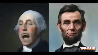 George Washington and Abraham Lincoln sings Uptown Funk