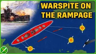 Battleship Warspite Smashes German Destroyers- Second Battle of Narvik Animated