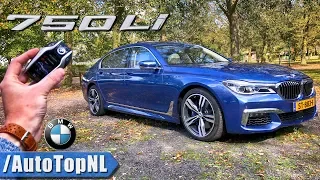 Rolls Royce Blue BMW 7 Series 750Li M Sport REVIEW POV Test Drive on AUTOBAHN ROAD by AutoTopNL