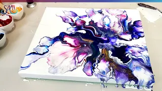 Paint and WATER Only 😲 Dutch Pour + Swipe?? MUST SEE Acrylic Pouring Technique