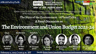 The Environment and Union Budget 2023-24 | Panel Discussion #PlanetTalks IMPRI #WebPolicyTalk Live