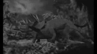 The Lost World (1925) with sound!: Hunt of Allosaurus