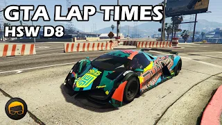 Fastest HSW Cars (Deveste Eight) - GTA 5 Best Fully Upgraded Cars Lap Time Countdown