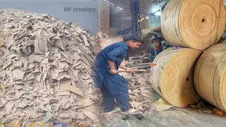 Amazing Cardboard  Manufacturing Process From Scrapes (TRASH) Materials| Corrugated Manufacturing