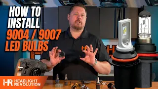 How to install 9004 or 9007 LED Headlight Bulbs - Tips and Tricks from Headlight Revolution