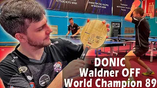 Donic Waldner 89 Champion! Обзор ОЧЕНЬ контрольного основания для настольного тенниса