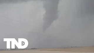 WATCH: Tornado develops LIVE on air near Brooklyn, Iowa