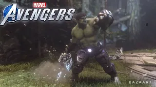 Hulk vs AIM With Stark Tech Outfit - Marvel's Avengers Game (HD60FPS)