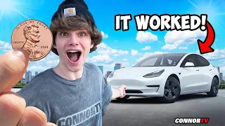 I Traded a Penny to a Tesla and IT WORKED !!!