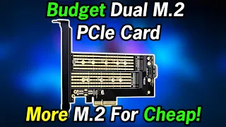 Cheap M.2 Expansion Card - Dual M.2 PCIE Adapter SATA +NVMe SSD PCI-e Host Controller Expansion Card