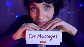 ASMR Sleepy Ear Massage 🎧 Lotion, Latex Gloves & Breathing Sounds!