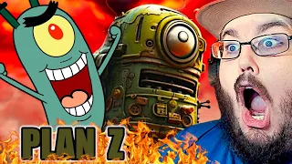 PLANKTON METAL MUSIC & IT HITS SO HARD!!! PLAN Z - Boi What (Official Lyric Video) REACTION!!!