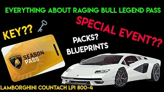 Asphalt 9 | LAMBORGHINI COUNTACH LPI 800 Legend Pass Key Special Event Pack | Raging Bull Legend Pas