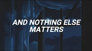 metallica - nothing else matters ( heavily slowed + reverb + lyrics )