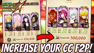 UPDATED* HOW TO INCREASE YOUR CC F2P!!! TIPS & TRICKS! (7DS Guide) Seven Deadly Sins Grand Cross