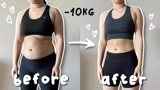 ✨HOW I LOST 10KG from 68kg → 58kg + realistic tips and motivation ✨