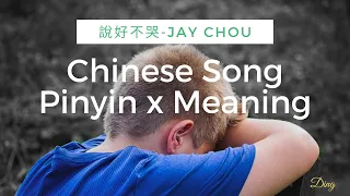 Chinese Song with Pinyin & Lyric Meaning (說好不哭) |DingFun