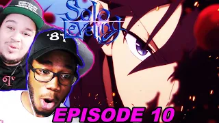 JINWOO'S GETTING STRONGER!!!🔥 SOLO LEVELING EPISODE 10 REACTION