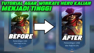 CARA MANIPULASI WINRATE HERO FAVORIT KALIAN MENJADI TINGGII😎