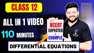Expected and Repeated Question of Differential Equations I Class 12 I NCERT Differential Equations