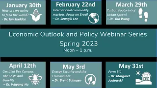 Economic Outlook and Policy Webinar Series Spring 2023: How are we going to feed the world