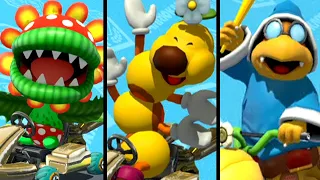 Mario Kart 8 Deluxe - All 3 NEW Characters: Petey, Wiggler & Kamek (Switch)