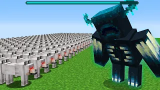 MUTANTE vs 1000 Lobos no Minecraft