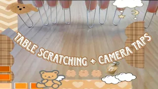 ASMR ♡ Table scratching, camera taps + some tapping ~ LOFI ~ no talking 💅💤💤