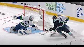 Demko Makes Incredible Save Against Seattle Kraken 10/23/21