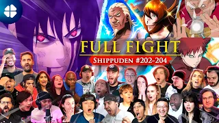 Sasuke VS KAGES 30 People React 🔥 🇯🇵 Shippuden 202-204 (FULL FIGHT) [ナルト 疾風伝] [海外の反応]