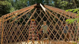 The full Yurt build video is coming SO soon! Stay tuned and subscribe to our channel!   #tinyhouse