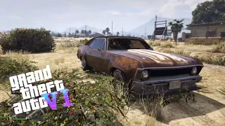 GTA 6 - Leaked Classic Muscle Cars -Rusty Chevy Nova (Grand Theft Auto 6)