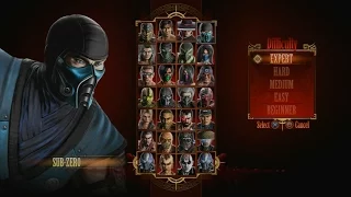 Mortal Kombat 9 - Expert Arcade Ladder (Sub Zero/3 Rounds/No Losses)