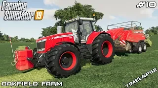 Baling 170 hay bales | Animals on Oakfield Farm | Farming Simulator 19 | Episode 10