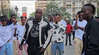 Willy Paul Dance Original in the street of Nairobi