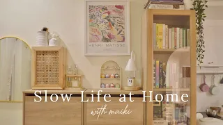 Slow and cozy days at home 🏡 | New room update |  DIY Dishwashing Tablet