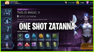 Injustice 2 Mobile | One Shot Boss Zatanna | Rewards This Is Magic | Heroic 5 Tier 5