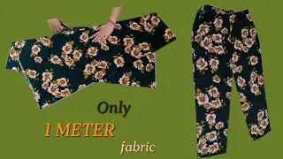 🍁Only 1 meter Fabric♥️ Very Easy Cut in 5 minute and Sew only 10 minute ✂️ For Beginners Sewing