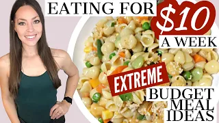 HOW TO EAT FOR $10 A WEEK | Extreme Low Budget Grocery Haul & Meal Ideas | Emergency Meals | Vegan