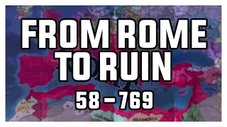 Europa Universalis IV // Extended Timeline Mod // "From Rome to Ruin" Timelapse