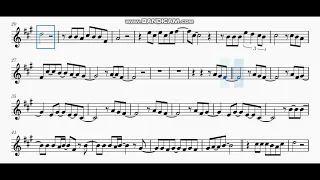 Miley Cyrus - Flowers _ Key of A _ for Eb instruments sheet music