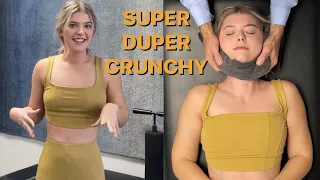 INSANE CRUNCH* ASMR Quiet 1st Ever Cracking & Pain Relief w/ Full Body Chiropractic.