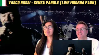 Vasco Rossi - Senza parole (Live Modena Park) | 🇩🇰REACTION