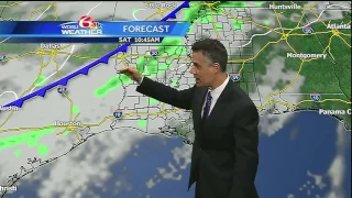 Friday evening: cold front to bring pleasant conditions